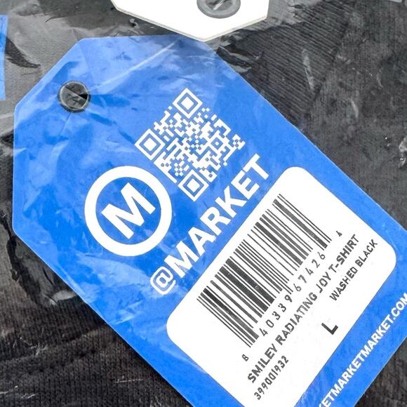 Market smiley, radiating joy, T-shirt, size large new in the bag - Picture 3 of 7